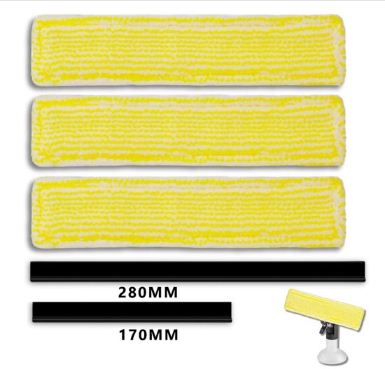 Ersatzpads Für Kärcher Wv2 Und Wv5 Fensterreiniger, Zubehör Für Fenstersauger, Hocheffiziente Reinigung, Mikrofaser-ersatzteile, 5er-packung