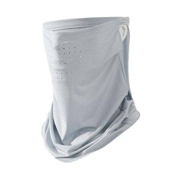 Sommer-gesichtsmaske Für Damen, Atmungsaktiv, Sonnenschutz, Sport-nackenwärmer, Sonnenschutz-gesichtstuch/maske – Hellgrau