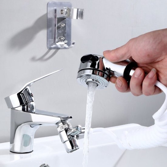 Universeller, Leicht Zu Reinigender Waschtisch-duschkopf Mit Siphon-mechanismus, Biologisch Haftend, Kompakt Und Praktisch.