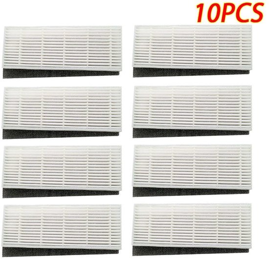 10 Hepa-filter + Schwamm, Passend Für Ilife Chuwi Ilife A4 A4s A6 Saugroboter