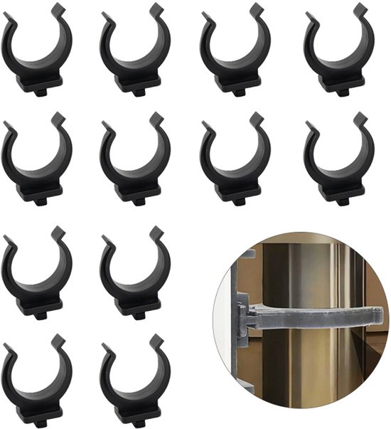 10-teiliges Set Fußleistenklemmen, Paneelhaken Für Küche/bad, Schrankklemmen Für Küchen, Schränke, Bettbeine, Tische – Schwarz