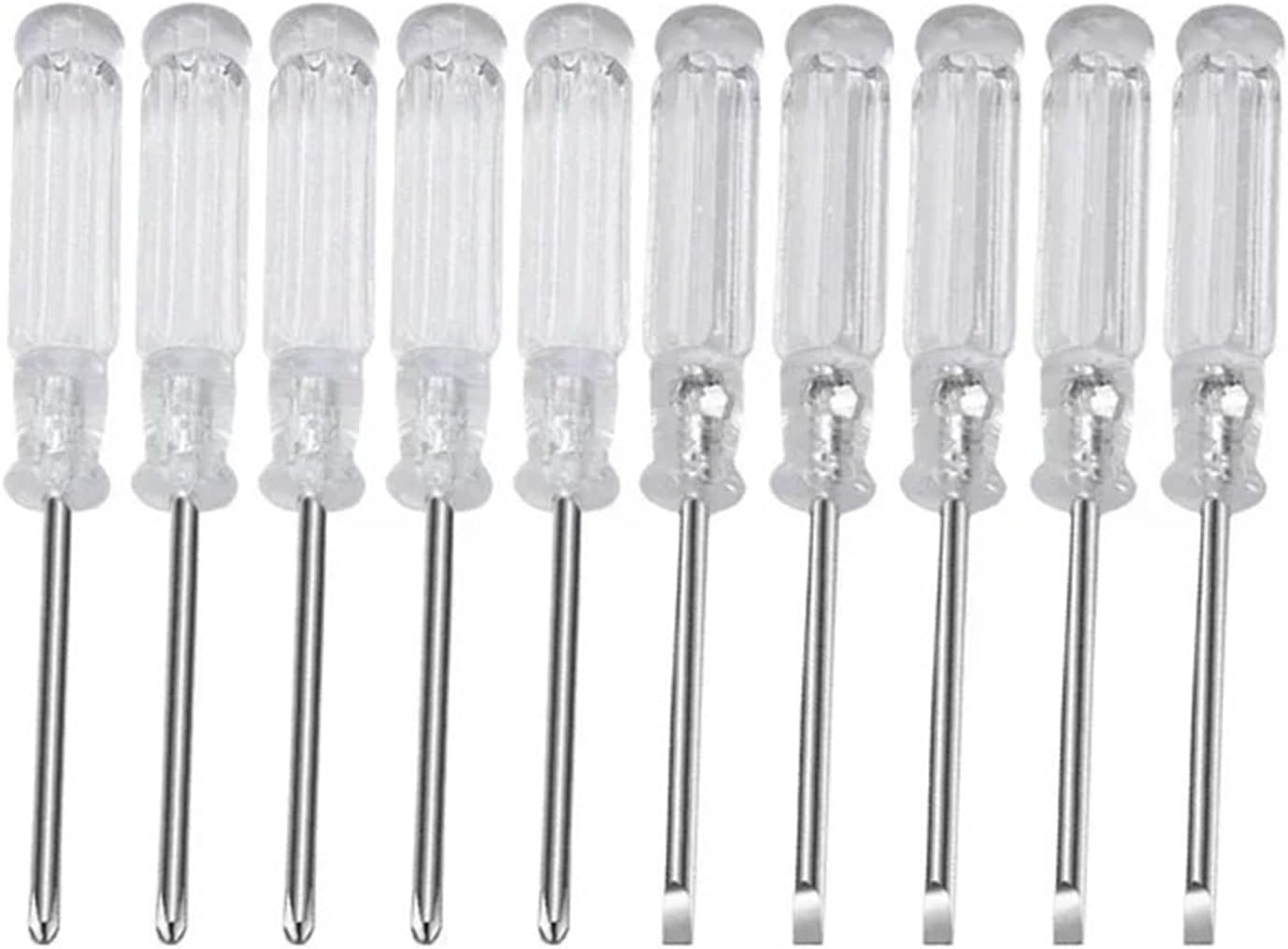 10-teiliges Set Mit 3,74 Zoll Kleinen Schraubendrehern, Schlitz- Und Kreuzschlitzschraubendrehern Sowie Multifunktionalen Mutternführungen Für Handwerkzeuge Zur Spielzeugreparatur (10-teiliges Set)