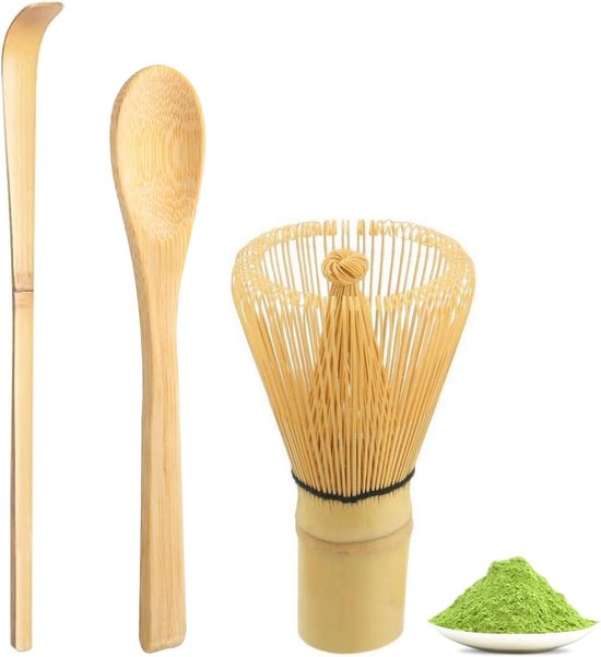 Matcha-besen-set, Bambus-matcha-besen, Ein Set Aus 3 Bambusbesen Für Die Matcha-teezeremonie.