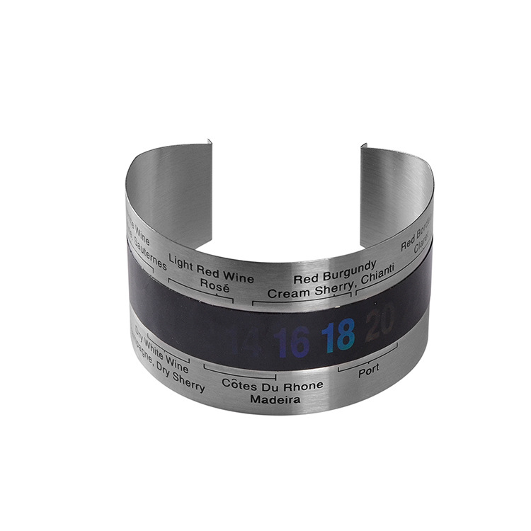 Edelstahl-weinflaschenthermometer-armband Mit Sensor – Ideal Für Bier-, Heimbrauer- Und Weinliebhaber