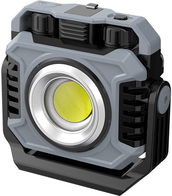 1500 Lumen Cob-arbeitsleuchte – Wiederaufladbar – Magnetisch – Stufenlos Dimmbar – 360° Faltbar – Wasserdicht – Geeignet Für Camping, Garagen Und Autoreparaturen