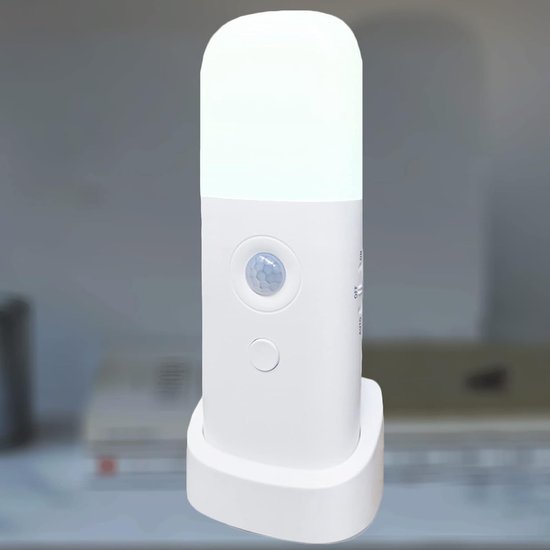 1 Stück Led-nachtlicht Mit Bewegungsmelder – Usb-aufladbar, Dimmbar – Bewegungsaktiviertes Nachtlicht Für Wohnzimmer, Schlafzimmer Und Flur – Weißes Licht