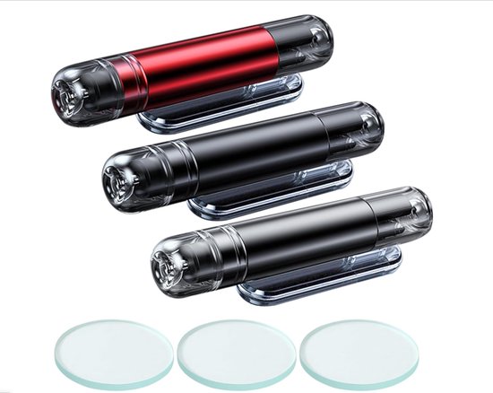 3-teiliger Autoglasbrecher-hammer – 2-in-1 Autoglasbrecher Für Notfälle – Schwarz/rot/grau