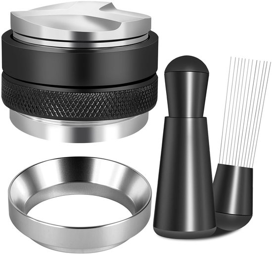 Zubehörset Für Espressomaschinen (58 Mm) – Kaffeepulverspender – Tamper – Dosiertrichter