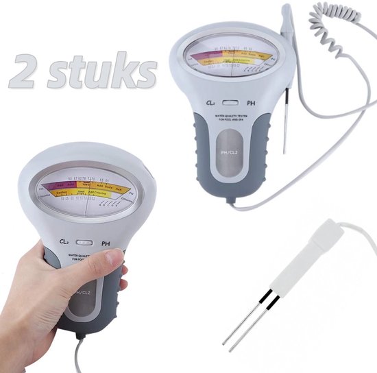 2er-pack 2-in-1 Ph-/chlor-wasserqualitätstester Für Schwimmbäder