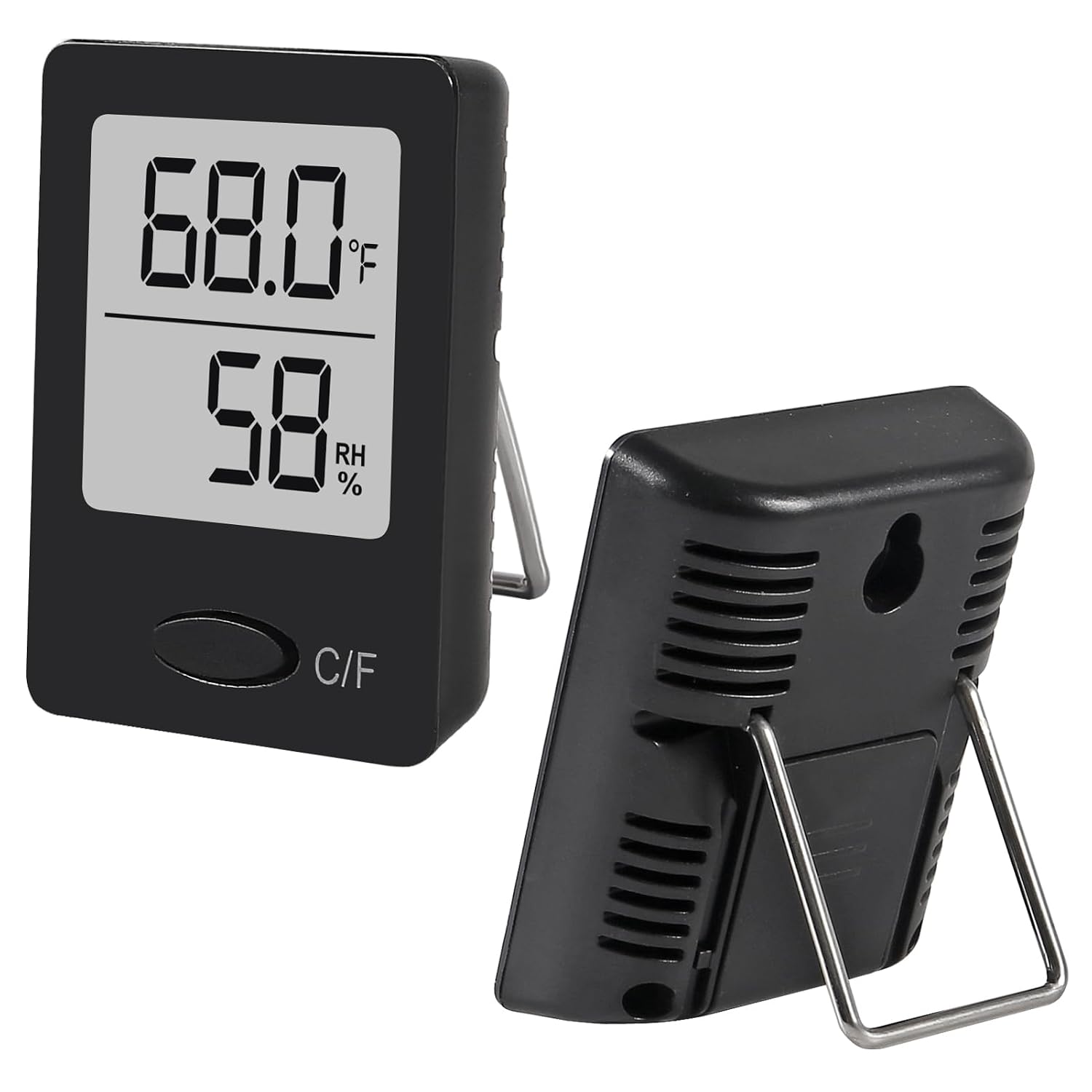 2er-pack Mini-digitalthermometer & Hygrometer Für Den Innenbereich