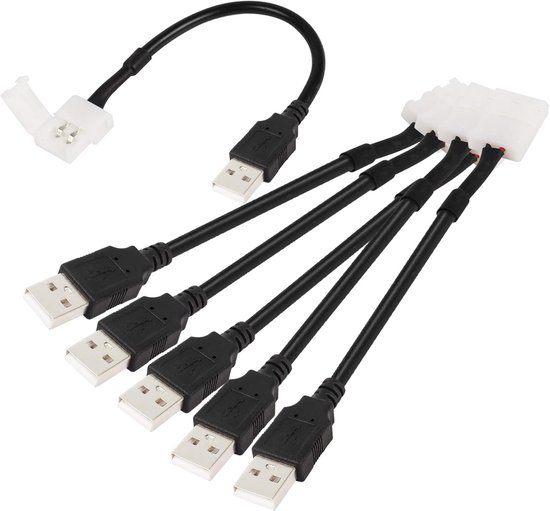 Usb-anschluss Für 8 Mm Auf 2-polige 8 Mm Breite Led-streifen, Kein Löten Erforderlich (3528 5050)
