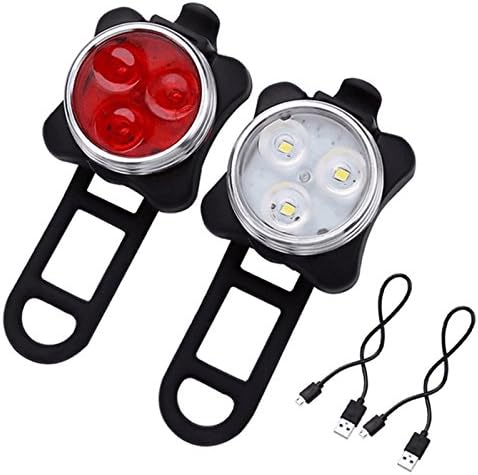 Wasserdichte Cob-fahrradlampe Für Den Außenbereich Mit 3 Leds, Usb-ladefunktion, 4 Modi Für Nachtfahrten, Vorder- Und Rücklicht.