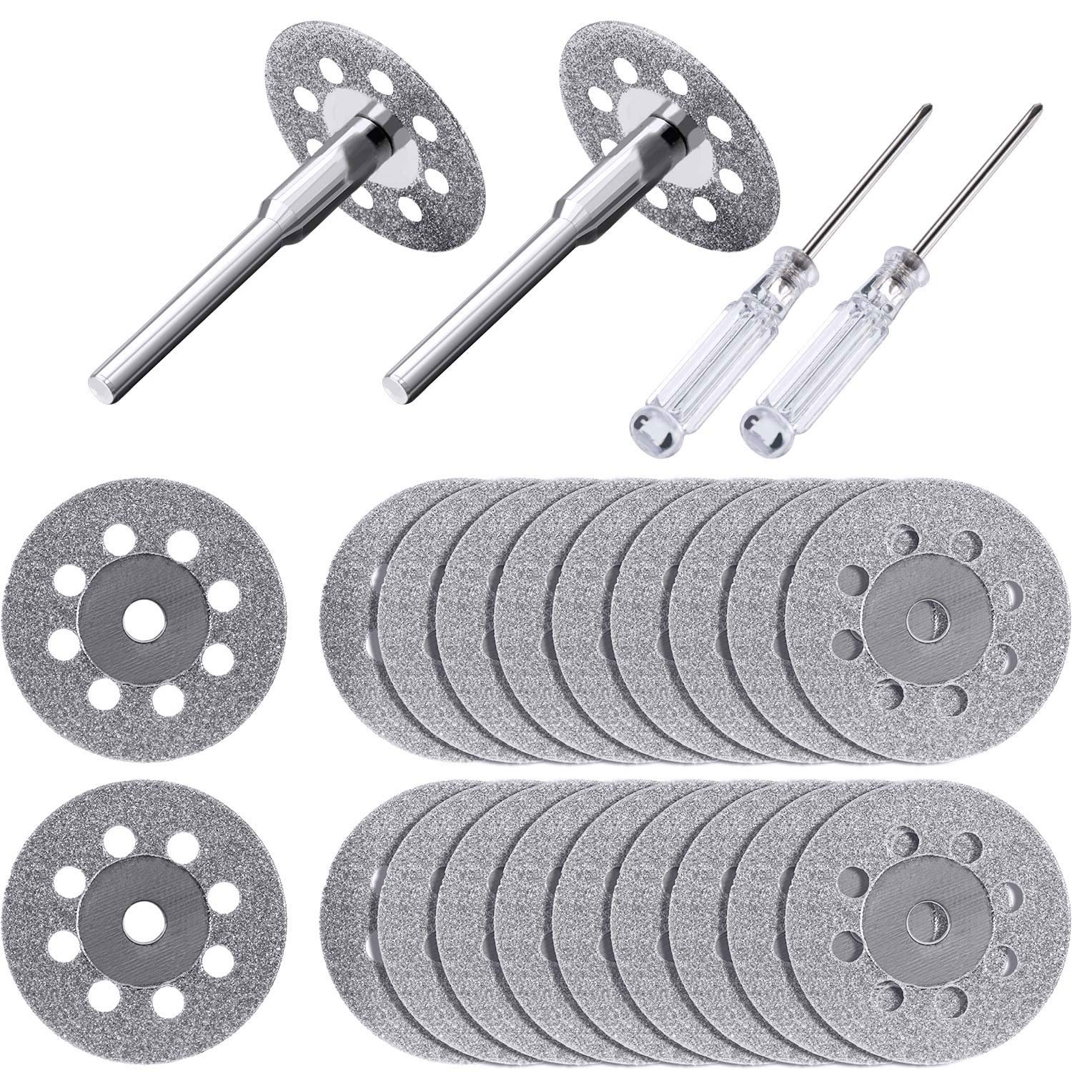 20 Diamanttrennscheiben (22 Mm) Für Dremel-rotationswerkzeuge