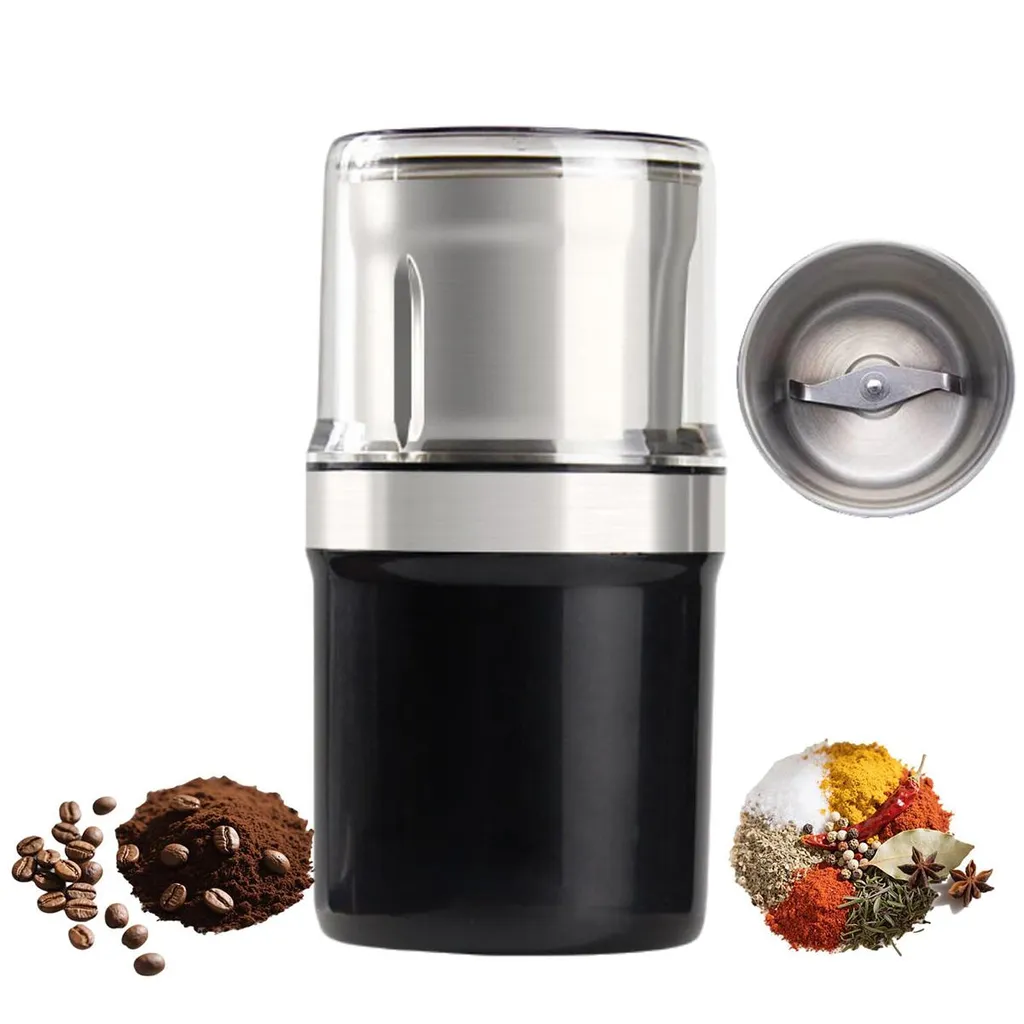 Elektrische Kaffeemühle, 200-ml-gewürzmühle, 200-w-motor, Für Espressobohnen, Nüsse Und Körner Kompakt Und Dennoch Leistungsstark.