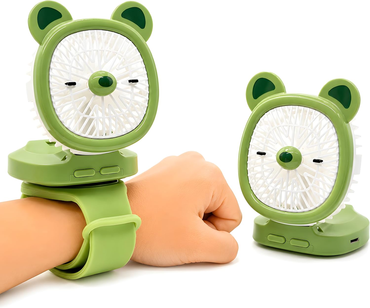 Tragbar, Mit Led-beleuchtung Und 3 Geschwindigkeitsstufen – Tragbarer Ventilator Für Kinder (jungen Und Mädchen), Usb-aufladbar, Für Drinnen Und Draußen