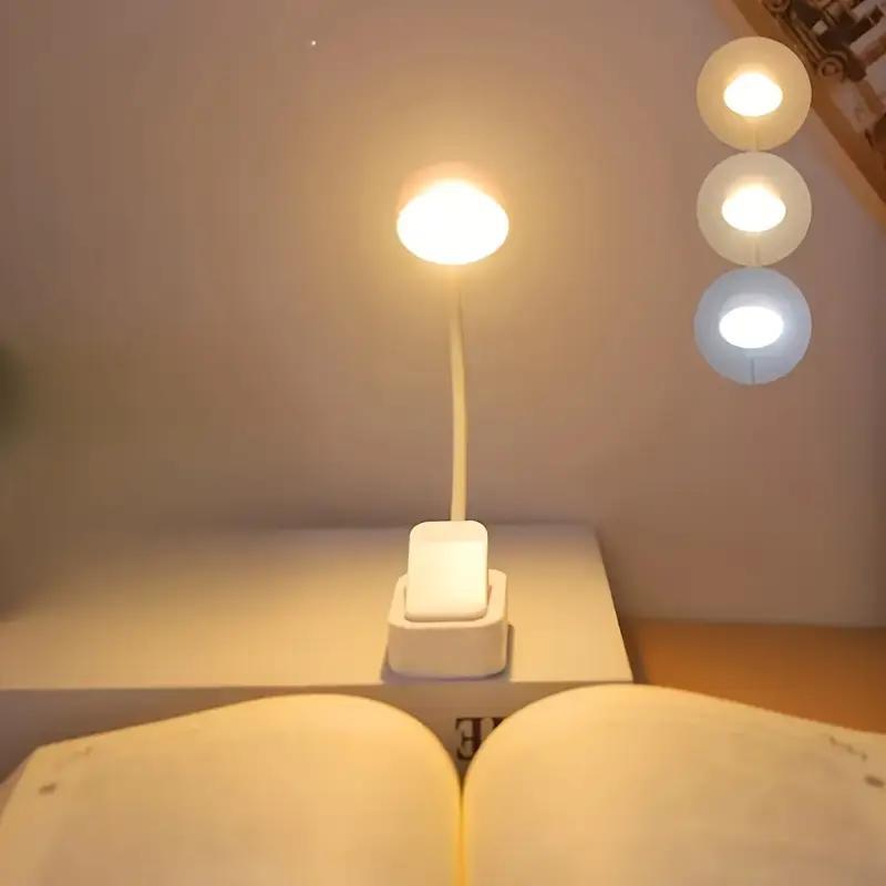 Dreifarbige, Verstellbare Leselampe Mit 360° Flexiblem Schwanenhals, Augenschonende Schreibtischlampe Für Schlafzimmer Und Arbeitszimmer