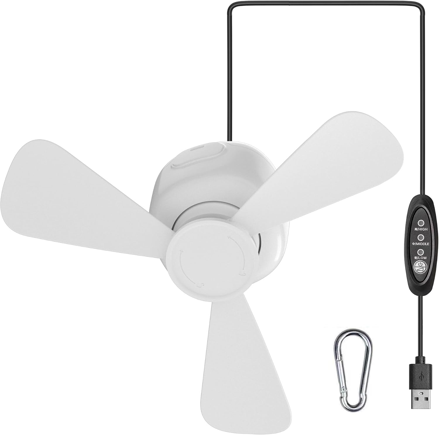 Mini-multifunktionsventilator – Tragbares Hängemodell – Geeignet Fürs Schlafzimmer