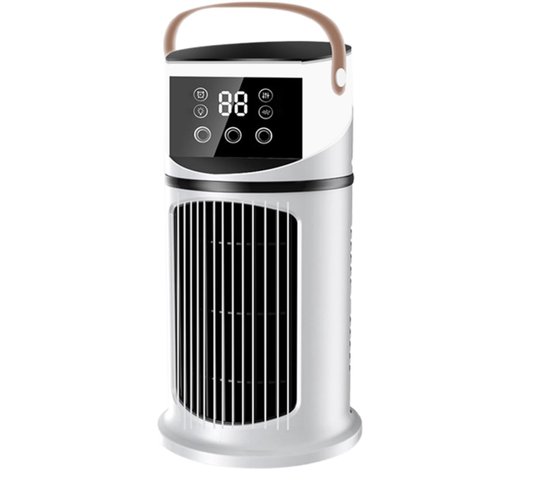 Kompakter, Tragbarer Ventilator Mit Nebelfunktion – 6,1 X 6,1 X 10,63 Zoll – Verstellbar – Für Den Persönlichen Gebrauch.
