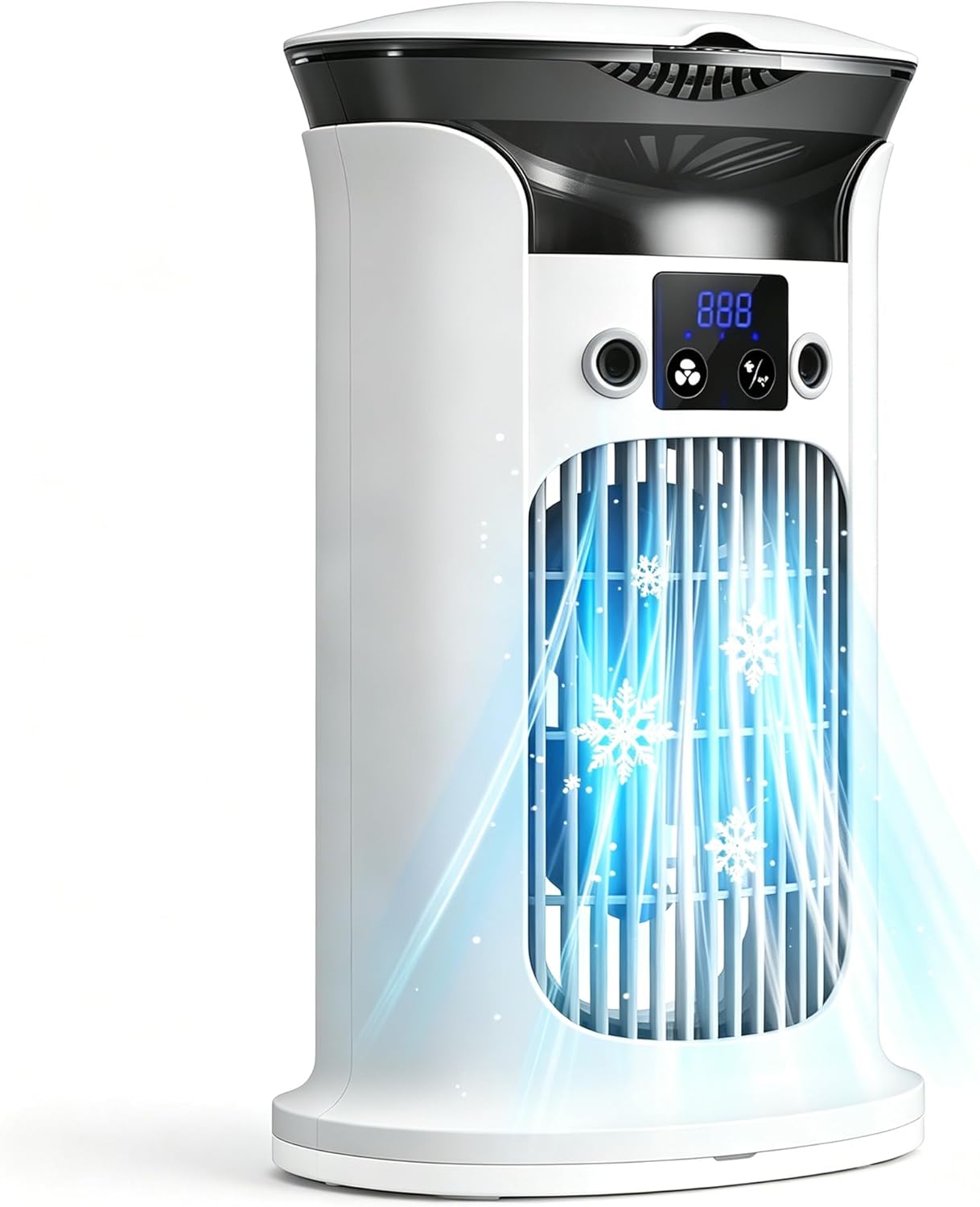 Mini-tragbare Klimaanlage, Kleiner Tragbarer Luftkühler Für Räume, Tragbares Klimagerät, Leise Mobile Klimaanlage Ohne Abluftschlauch (weiß)