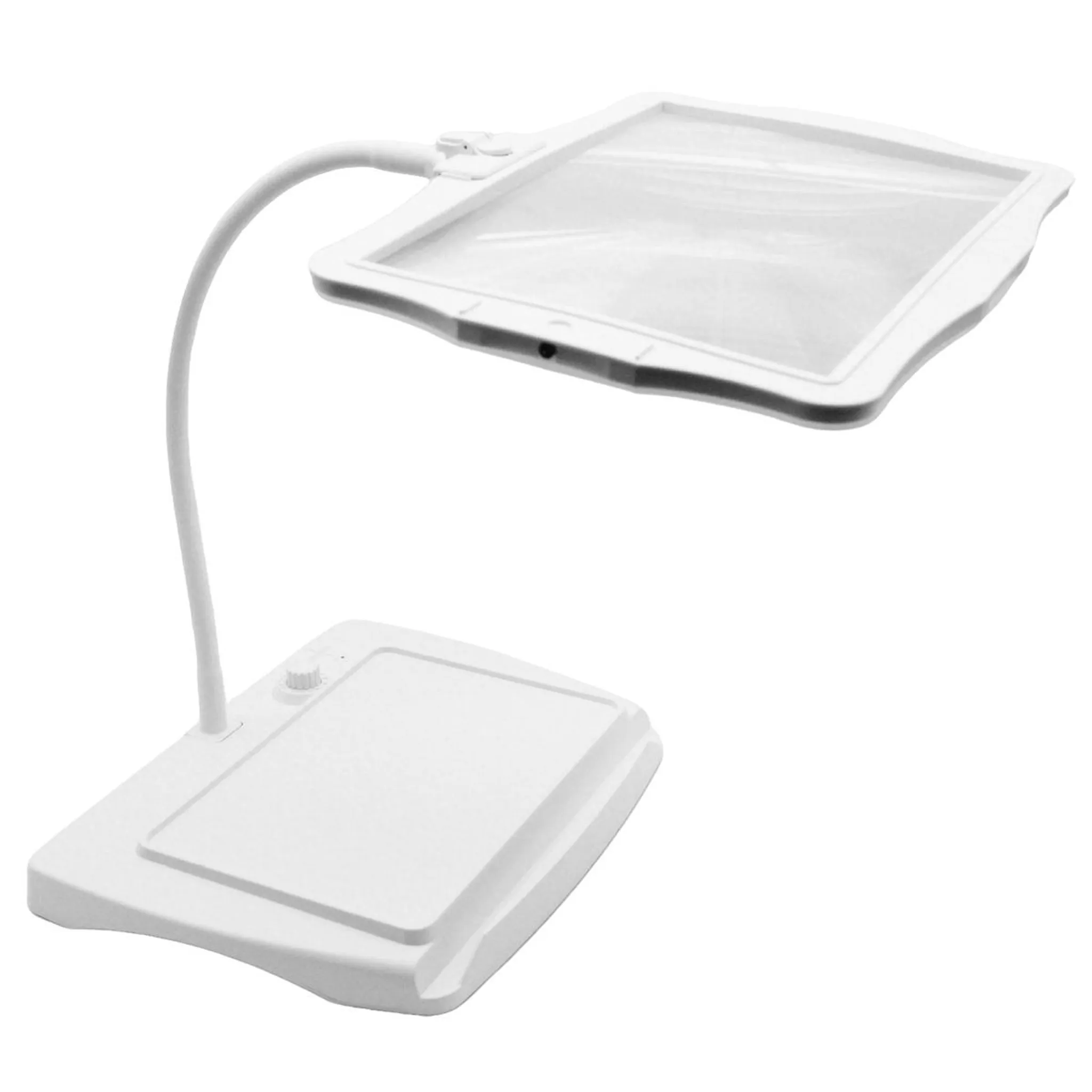 Tischlupe Mit 3-facher Vergrößerung, Led-beleuchtung, 48 Leds, Usb-ladefunktion, 1200-mah-akku, Geeignet Zum Lesen, Nähen, Basteln Und Zeichnen.