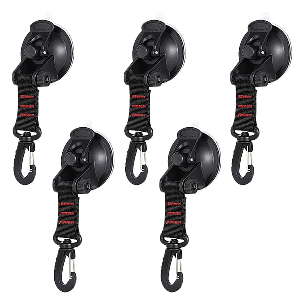 5-teiliges Set Robuster Saugnapf-autohaken, Saugnapf-autoclips, Campingkabel, Saugnäpfe Zur Befestigung Von Wohnmobilen/zelten