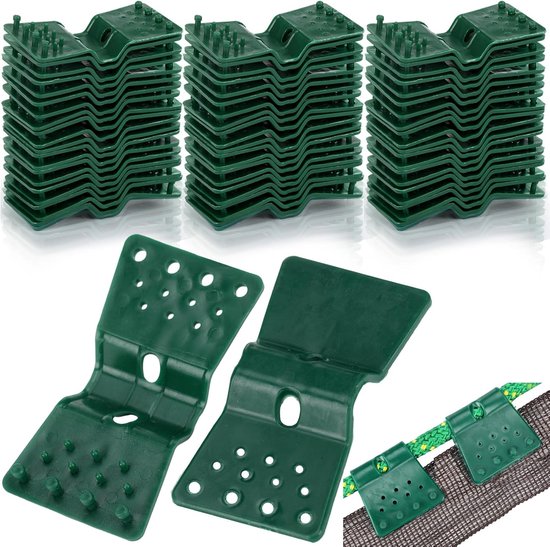 Gewächshausklemmen, Befestigungsclips, Gewächshauszubehör, 50 Stück, Befestigungsclips Für Gewächshausfolie, Gewächshaus-fixierclips, Grün