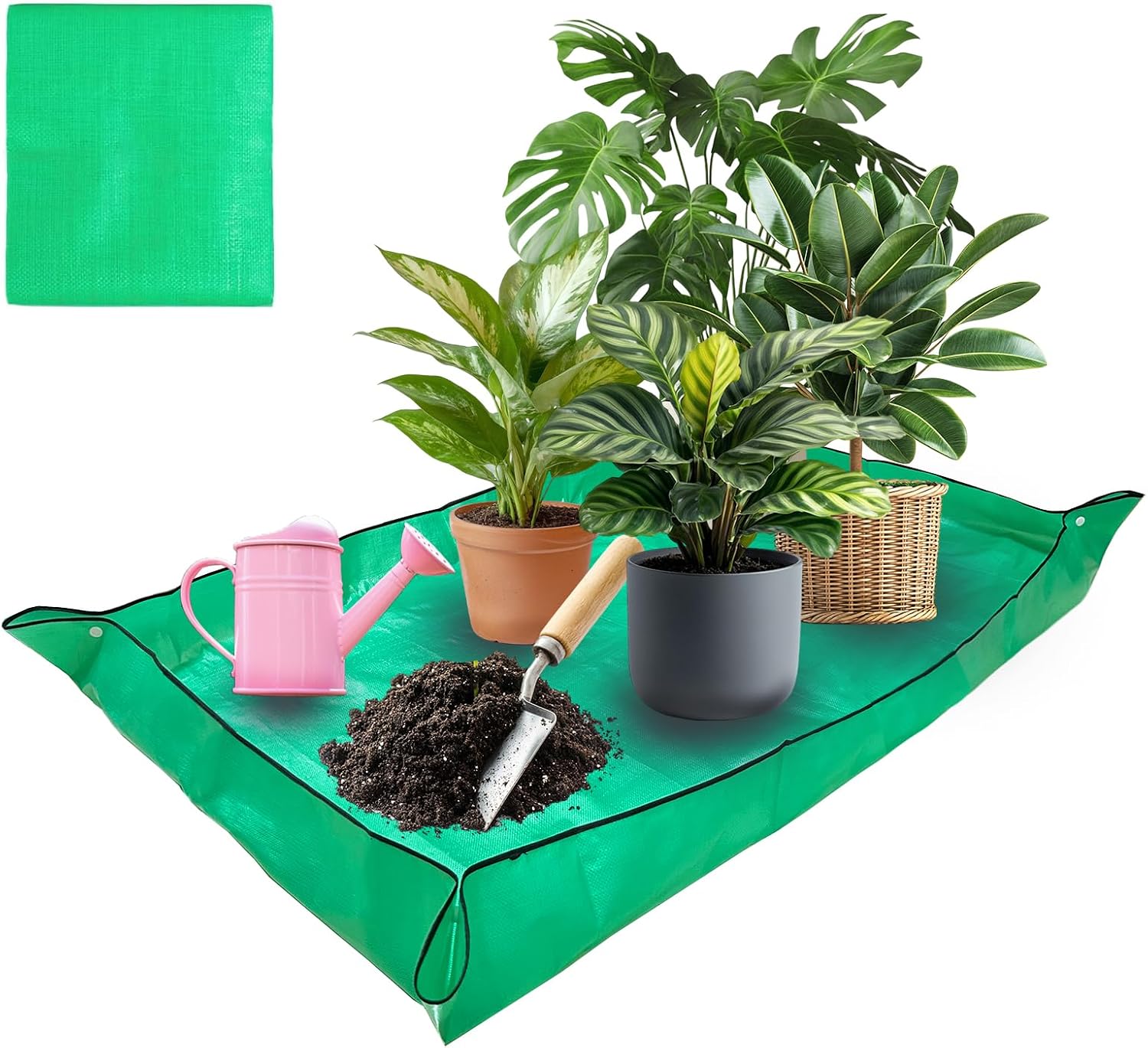 Umtopfmatte – 149,9 X 99,1 Cm (ca. 59 X 39 Zoll) Extra Große Umtopfmatte – Pflanzen – Zimmerpflanzen – Umtopfen Von Zimmerpflanzen – 149,9 X 99,1 Cm