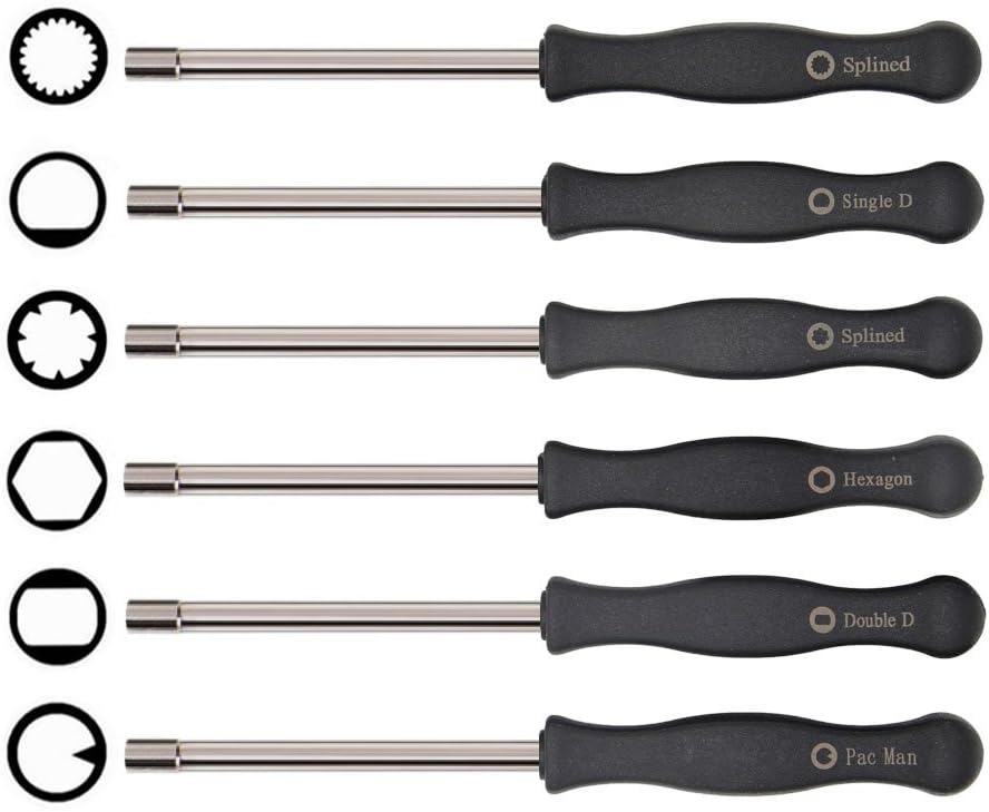 Vergaserschraubendreher-set, 6-teiliges Einstellwerkzeug, Husqvarna 125, 135, 136, 137, 141, 141, 235, 235e, 236, 236e, 240, 240e, 435, 435e