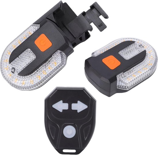 Usb-wiederaufladbare, Kabellose Fahrradblinker Mit Geteilter Blinkerfunktion, 60 Lm, Hohe Sichtbarkeit, Ipx4-led