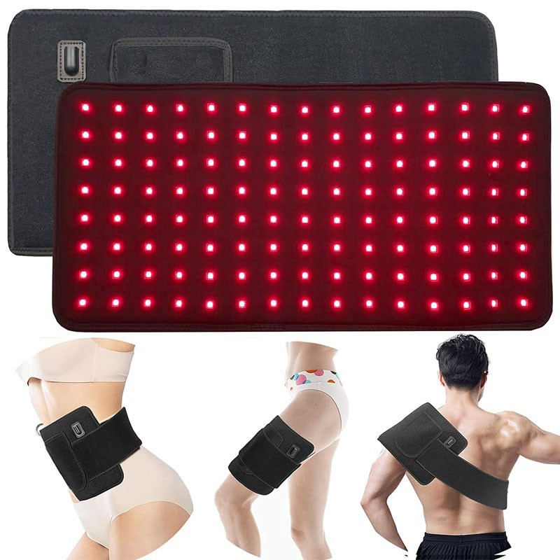 Rotlicht-hüftgurt – Wärmetherapie Für Schulter Und Nacken Zu Hause – 120 Leds, 850 Nm Infrarotlicht-wärmetherapie – Physiotherapie-hüftgurt