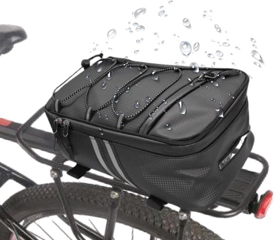 Fahrradgepäcktasche – Wasserdichte Satteltasche Für Gepäckträger Mit Regenschutz Und Reflektoren