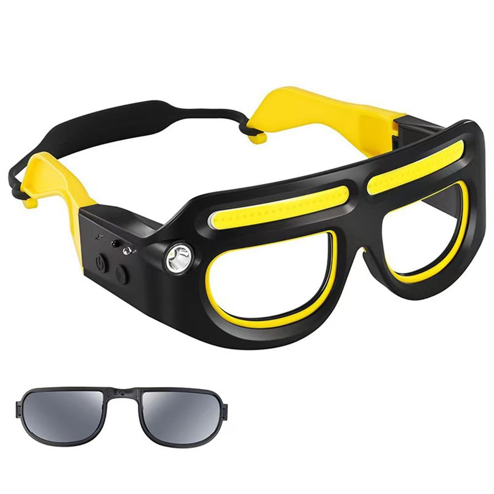 2-in-1 Schutzbrille Mit Stirnlampe – 800 Lumen, Bewegungssensor, Wiederaufladbar, Für Arbeit/outdoor-aktivitäten