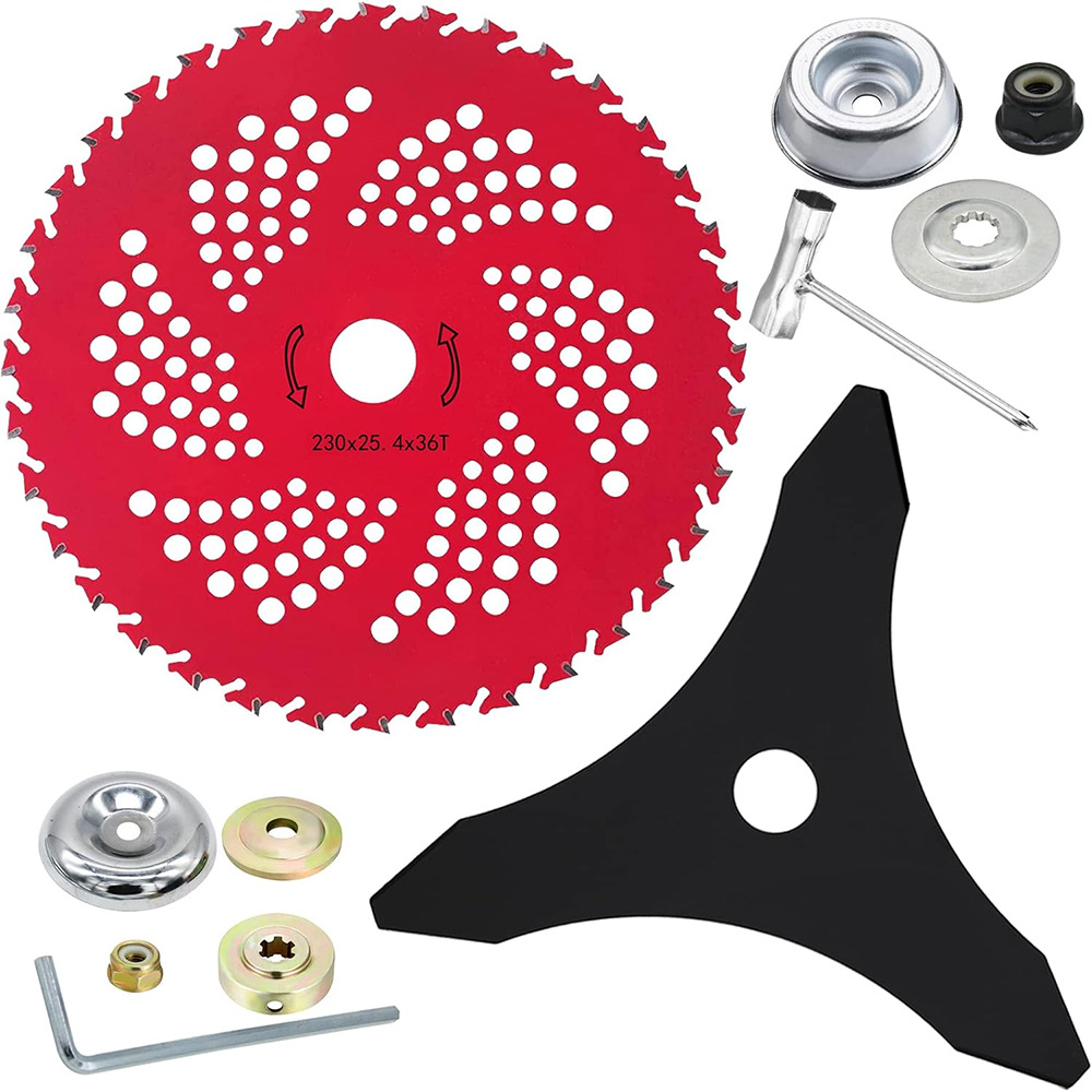 Geeignet Für 9" X 36-zahn-hartmetall-freischneiderklingen Und 10" X 3-zahn-unkrautvernichterklingen Für Freischneider, Trimmer Und Unkrautvernichter
