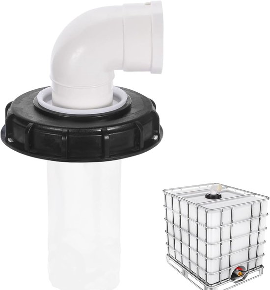 90°-ibc-deckel Für 1000-liter-ibc-regenwassersammeltanks, Mit Waschbarem Nylonfilter, Ibc-deckelfilter, Zubehör, 165-mm-nylonfilter.