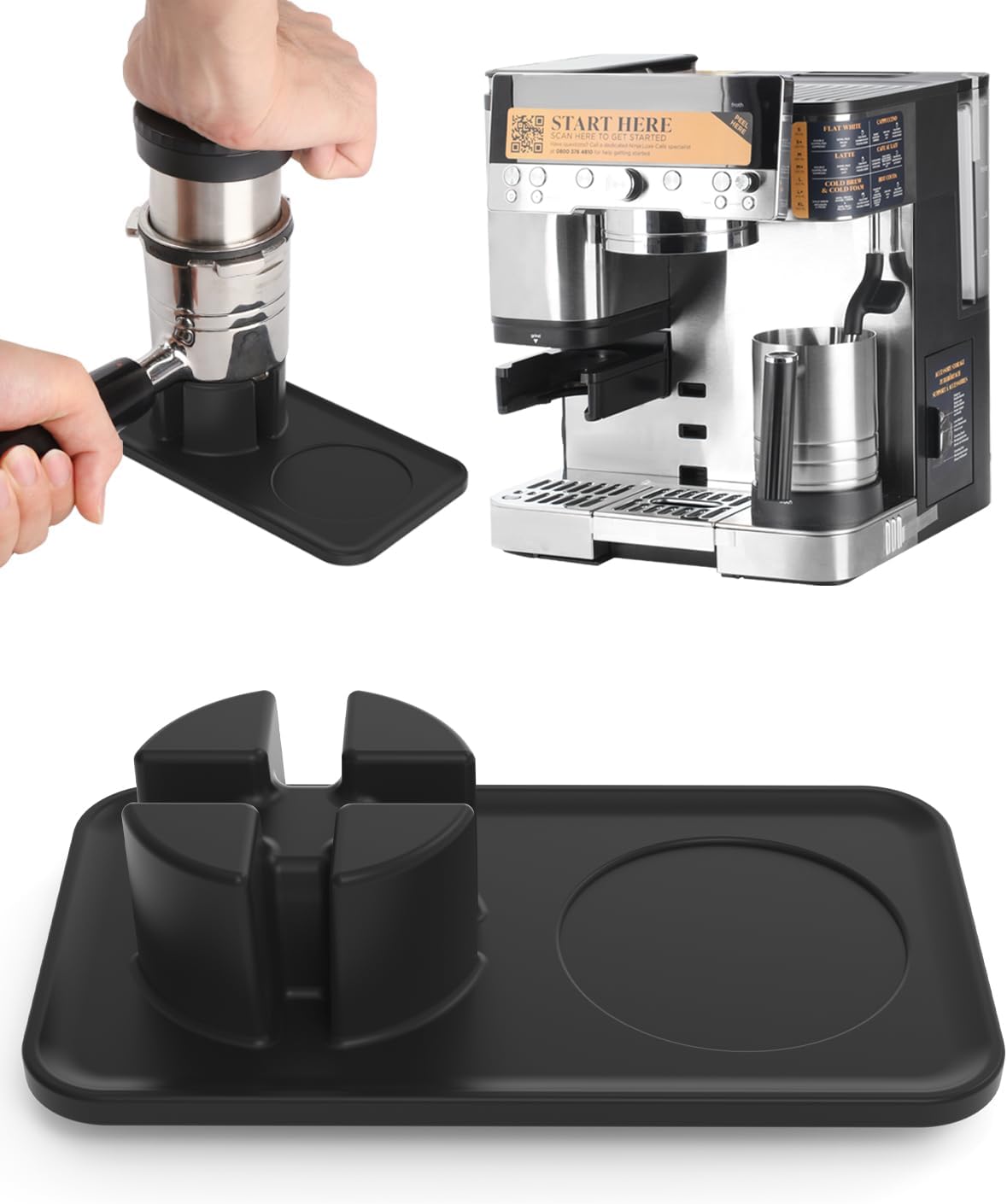 Geeignet Für Die Luxus-kaffeemaschinen Es601/es701 – Lebensmittelechtes Silikon – Pulverspender – Rutschfest – Luxuriöses Kaffeezubehör