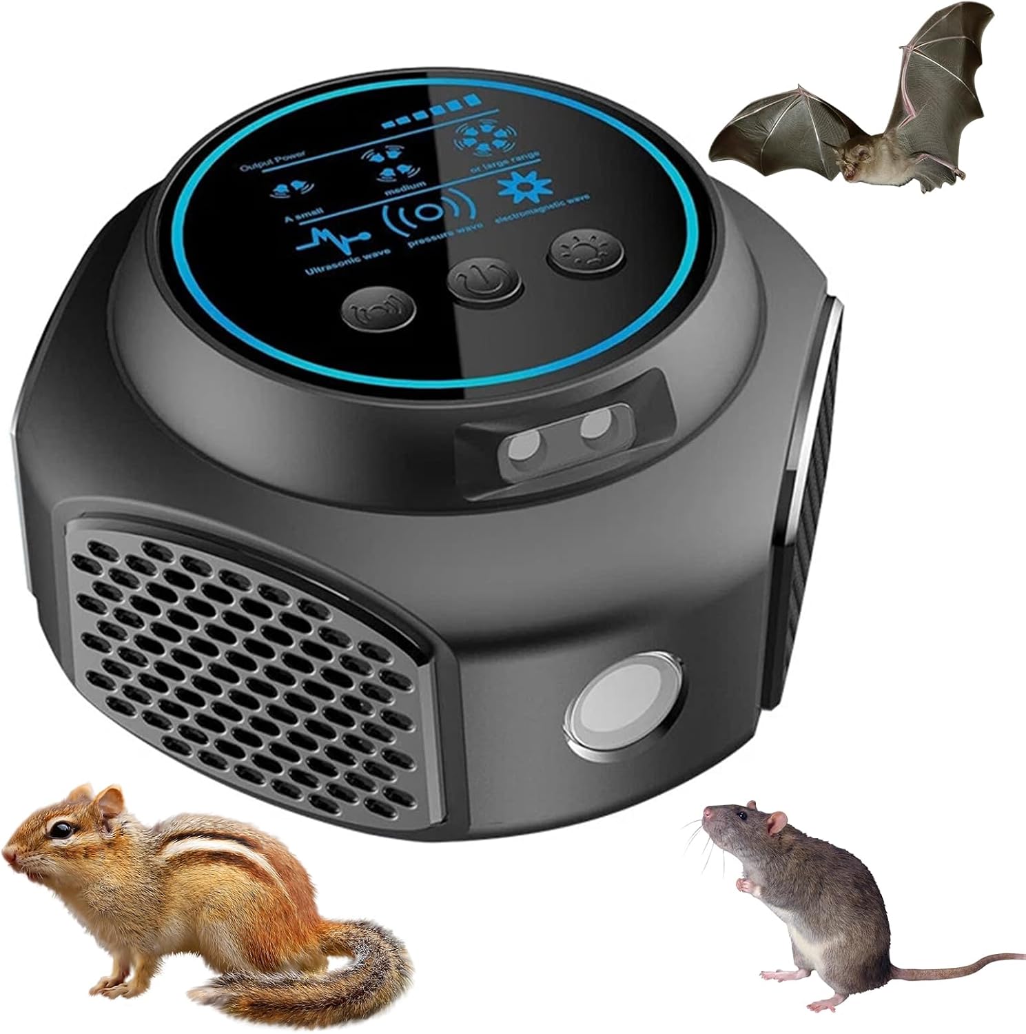Ultraschall-mäuse- Und Rattenvertreiber – Ultraschall-nagervertreiber Mit Led-beleuchtung Für Den Heimgebrauch, Nagervertreiber Zur Abwehr Von Ratten, Ameisen Und Insekten