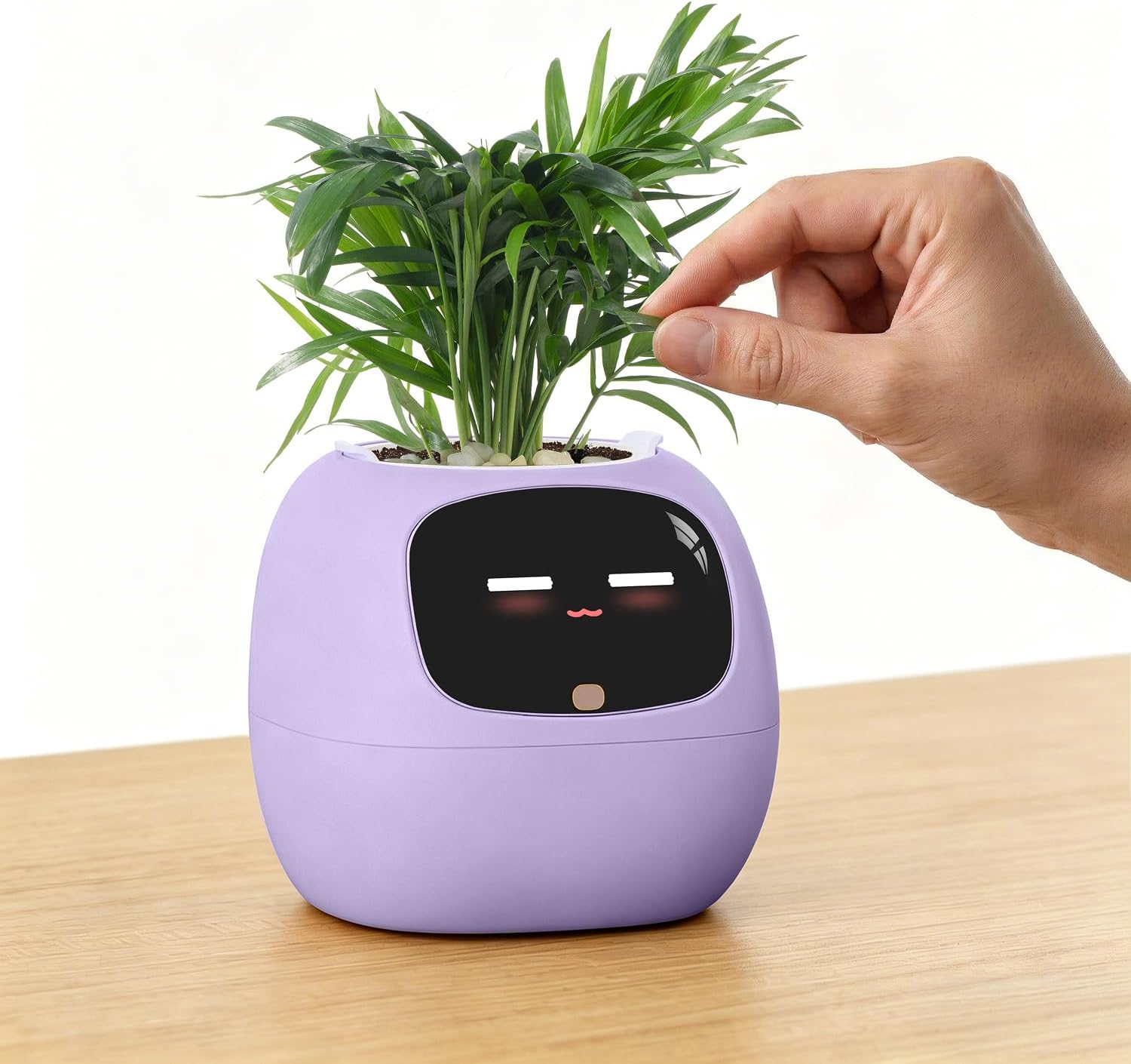 Intelligenter Pflanzenbegleiter Mit Über 100 Gesichtsausdrücken, Interaktiver Ki-schreibtischhelfer, Niedlicher Blumentopf Fürs Büro, Einzigartiges Geschenk Für Pflanzenliebhaber Und