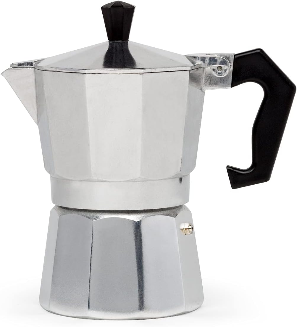 3 Tassen – Klassische Silberne Espressokanne Für Den Herd – Für Italienischen Und Kubanischen Espresso, Greca Kaffeemaschine