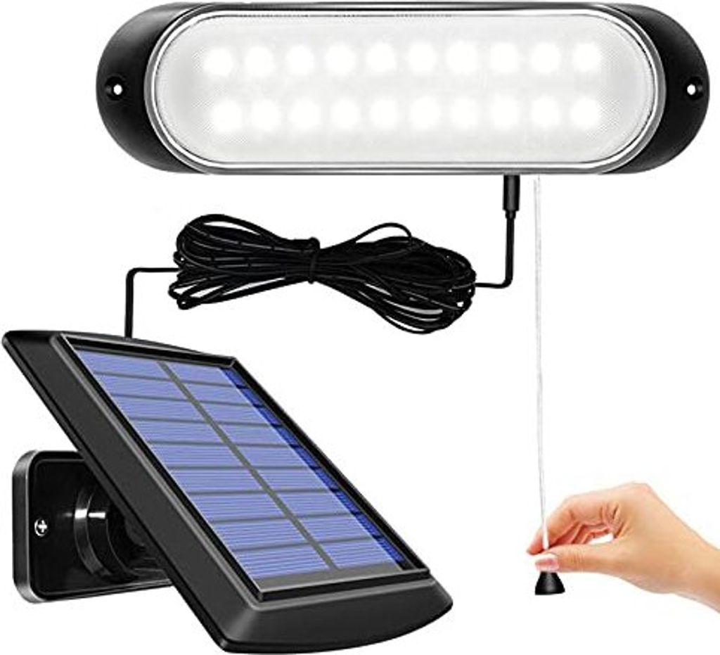 Solar-pendelleuchte, Für Den Innen- Und Außenbereich Geeignet, Ip4 Wasserdicht, 20 Led-solarlampen, Kabelgebundene Solarleuchte Für Gärten Und Garagen