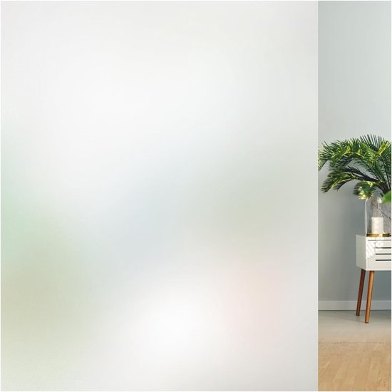 Matte Fensterfolie, Klebstofffreier Sichtschutz, Statisch Haftend, Blickdicht, Für Zuhause, Büro, Badezimmer, Uv-beständig, 45 X 200 Cm
