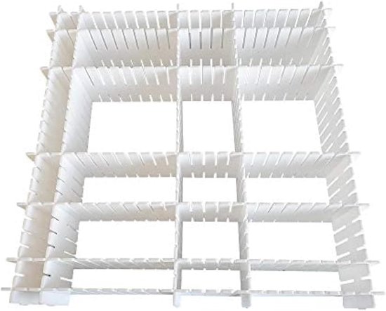 12-teiliges Set Verstellbarer Schubladeneinteiler Aus Kunststoff (32,4 X 7 Cm) Für Küche Und Schminktisch