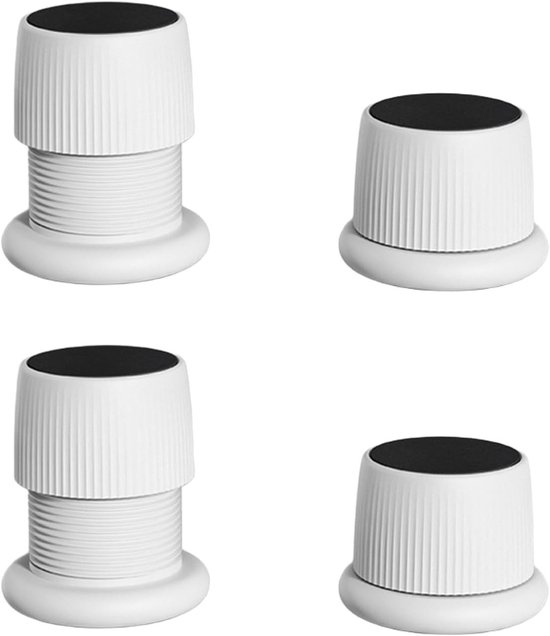 Verstellbare Möbelgleiter Für Betten Und Möbel - 4er-pack, Höhe 1,6-2,5 Zoll, Rutschfest, Perfekt Für Sofas Und Tische.