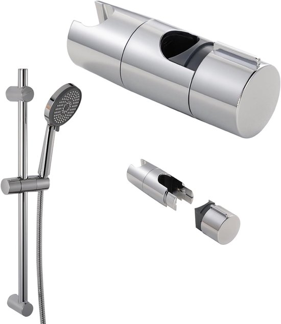 Verstellbare Handbrausestangenhalterung, Drehbar, Ohne Bohren, Für Badezimmer, Kompatibel Mit Stangen Von 18-25 Mm Durchmesser.