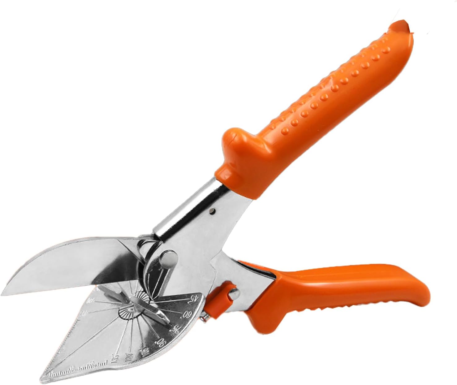 Verstellbarer Gehrungschneider (45°-135°) Mit Sk5-klinge Für Pvc, Holzleisten, Formteile Und Viertelkreise