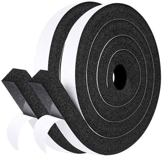 6 Mm X 25 Mm X 4600 Mm Schwarze, Hochelastische Schaumstoff-fensterdichtung Aus Klimaanlagenschaum