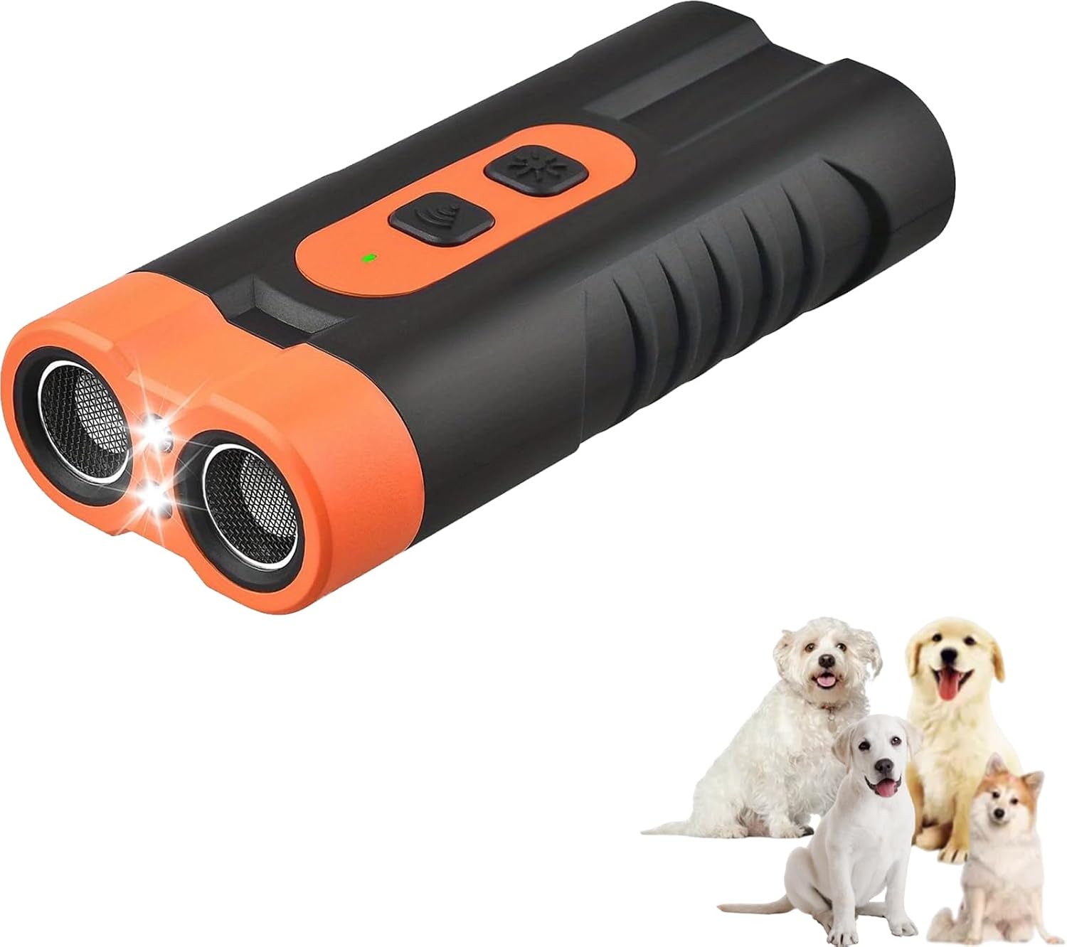 Sicheres Und Tierschutzgerechtes 3-in-1-ultraschall-hundeabwehrgerät, Usb-aufladbar, Antibellgerät Mit Led-taschenlampe Und Display, Hundeabwehrgerät Und