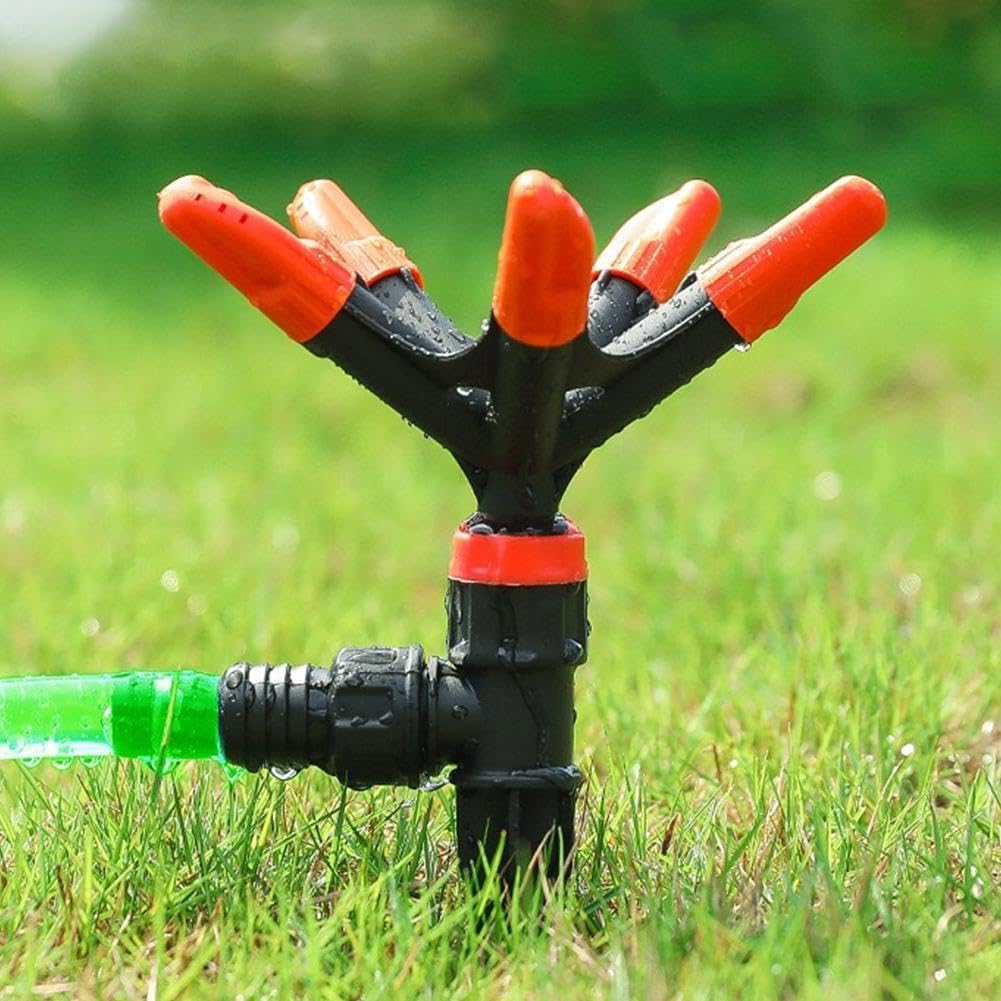 Automatischer 360°-rotations-rasensprenger – Weitreichender Rotations-wassersprüher – Ideal Für Große Gärten, Rasenflächen Und Gartenpflanzen
