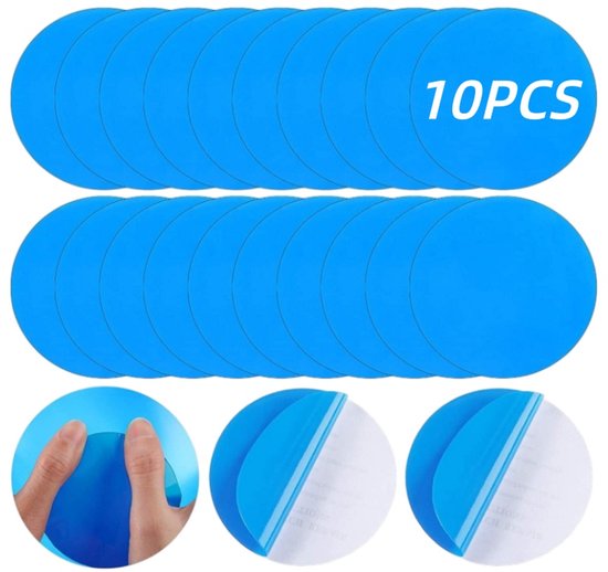 10er-packung Blaue, Selbstklebende Reparaturflicken (7,5 X 7,5 Cm) Für Aufblasbare Pools Und Matratzen