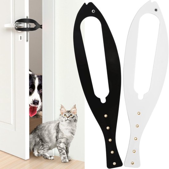 Katzenklappe Mit Einteiligem Verschluss Und 5 Verstellbaren Gurten, Verhindert, Dass Hunde Die Katzentoilette Umstoßen, Schwarz/weiß