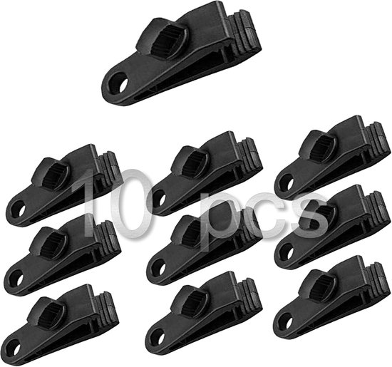 10 Zeltclips, Planenclips, Planenschnallen, Planenspanner, Rutschfest, Für Zelte, Planen, Wohnmobile, Gärten, Sonnenschutz, Bootsabdeckungen